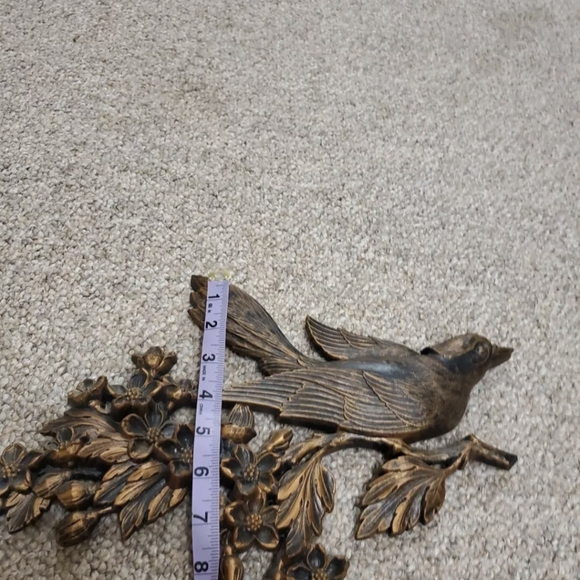 Vintage Dart Coppercraft Guild Bird and Floral Wall Hanging Decor EUC Set Of Two - Picture 9 of 11